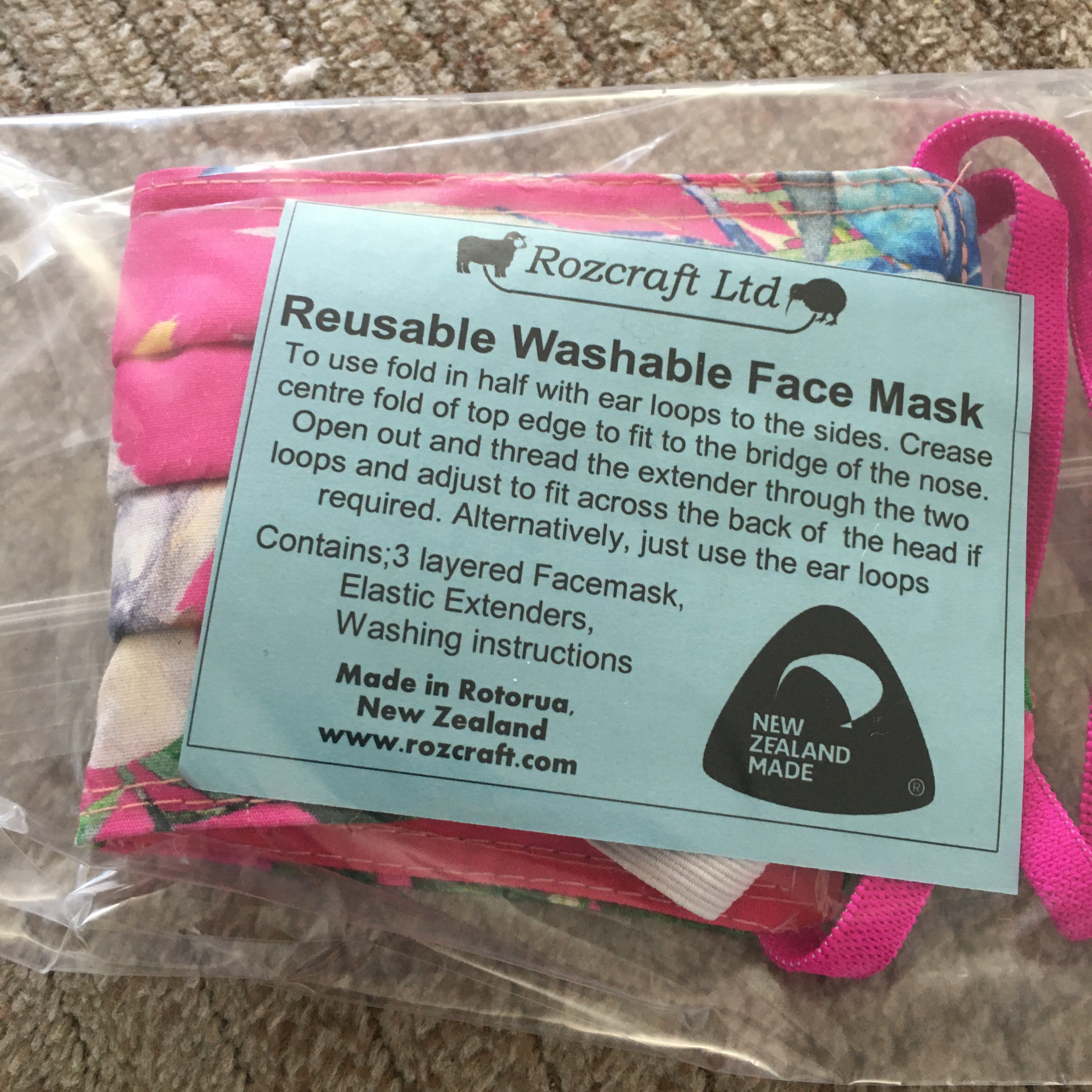 Cockatoo Design Face Mask