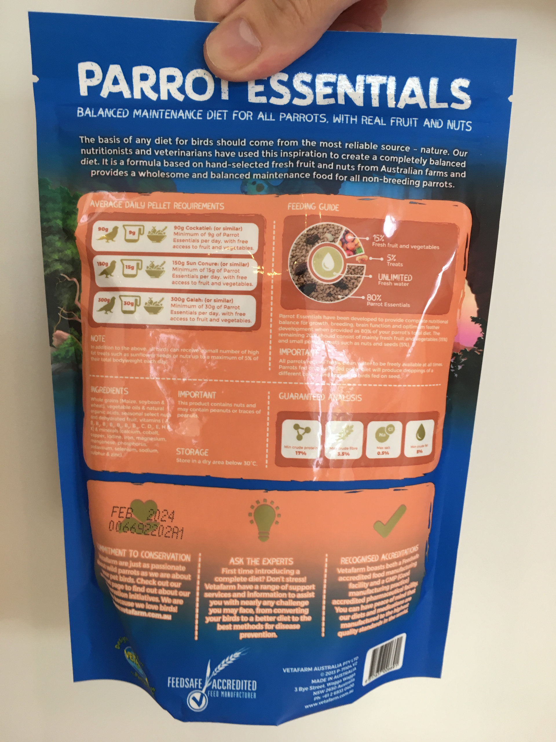 Vetafarm Parrot Essentials