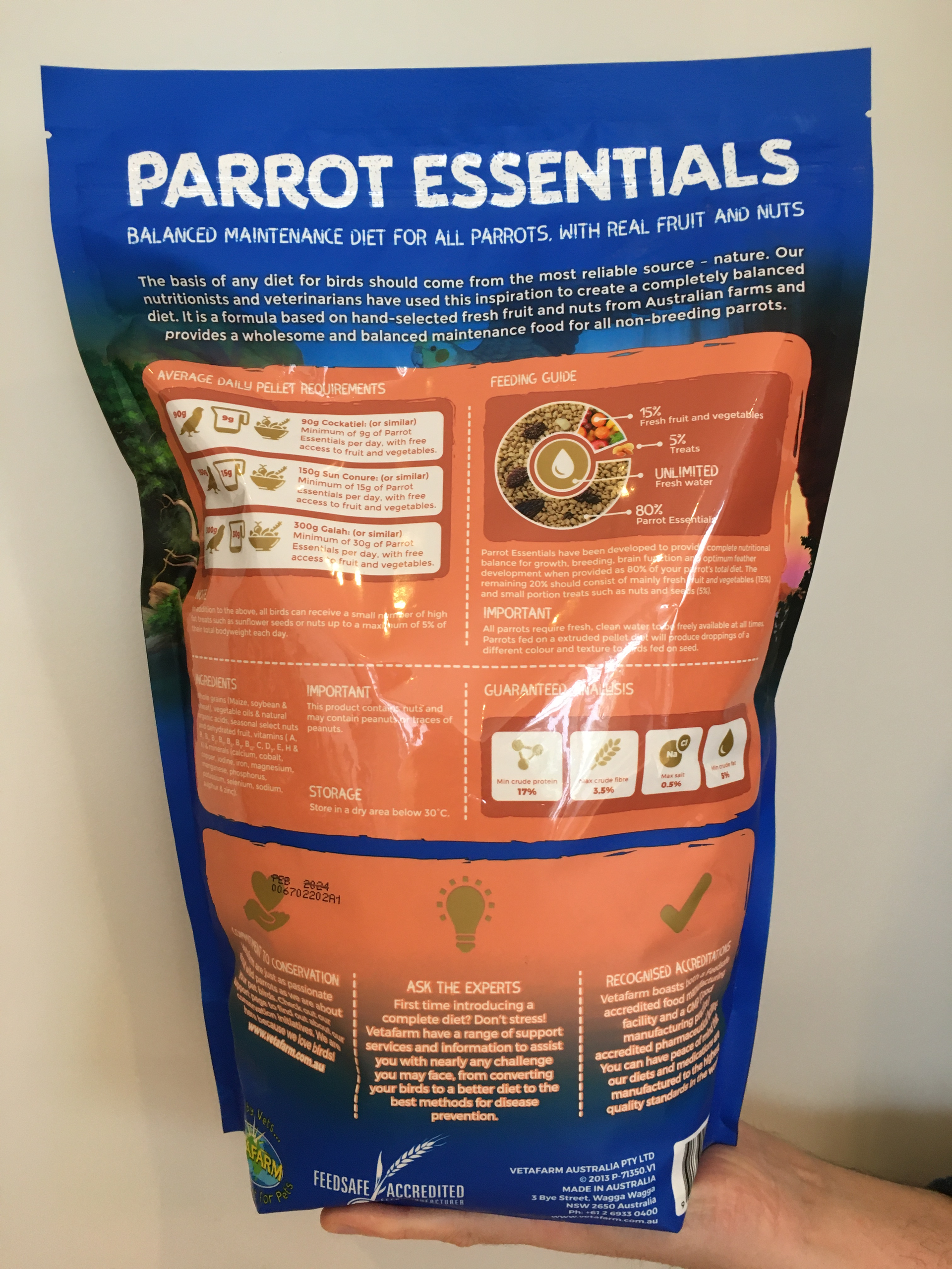 Vetafarm Parrot Essentials