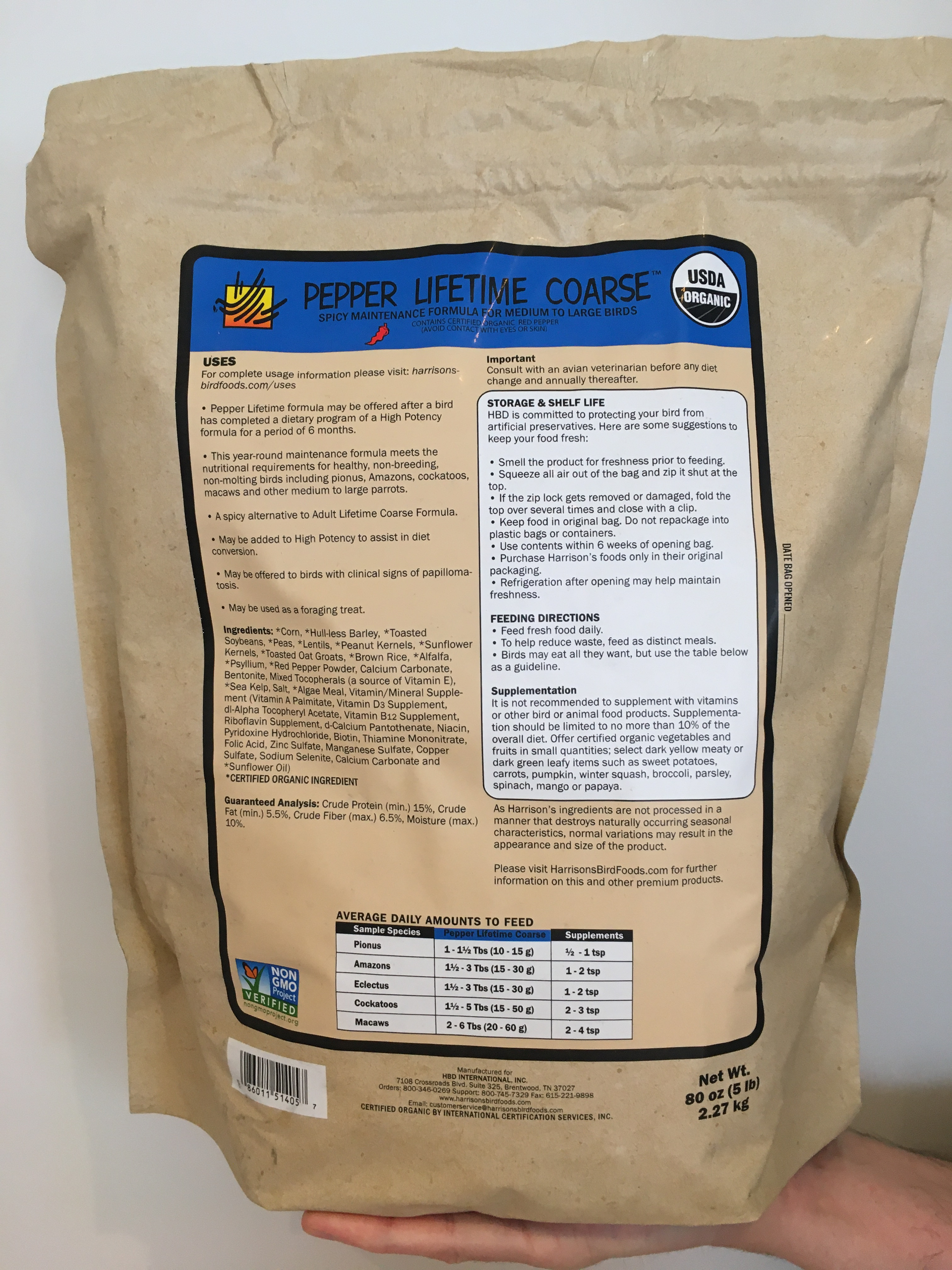 Harrison's Pepper Lifetime Coarse Pellets