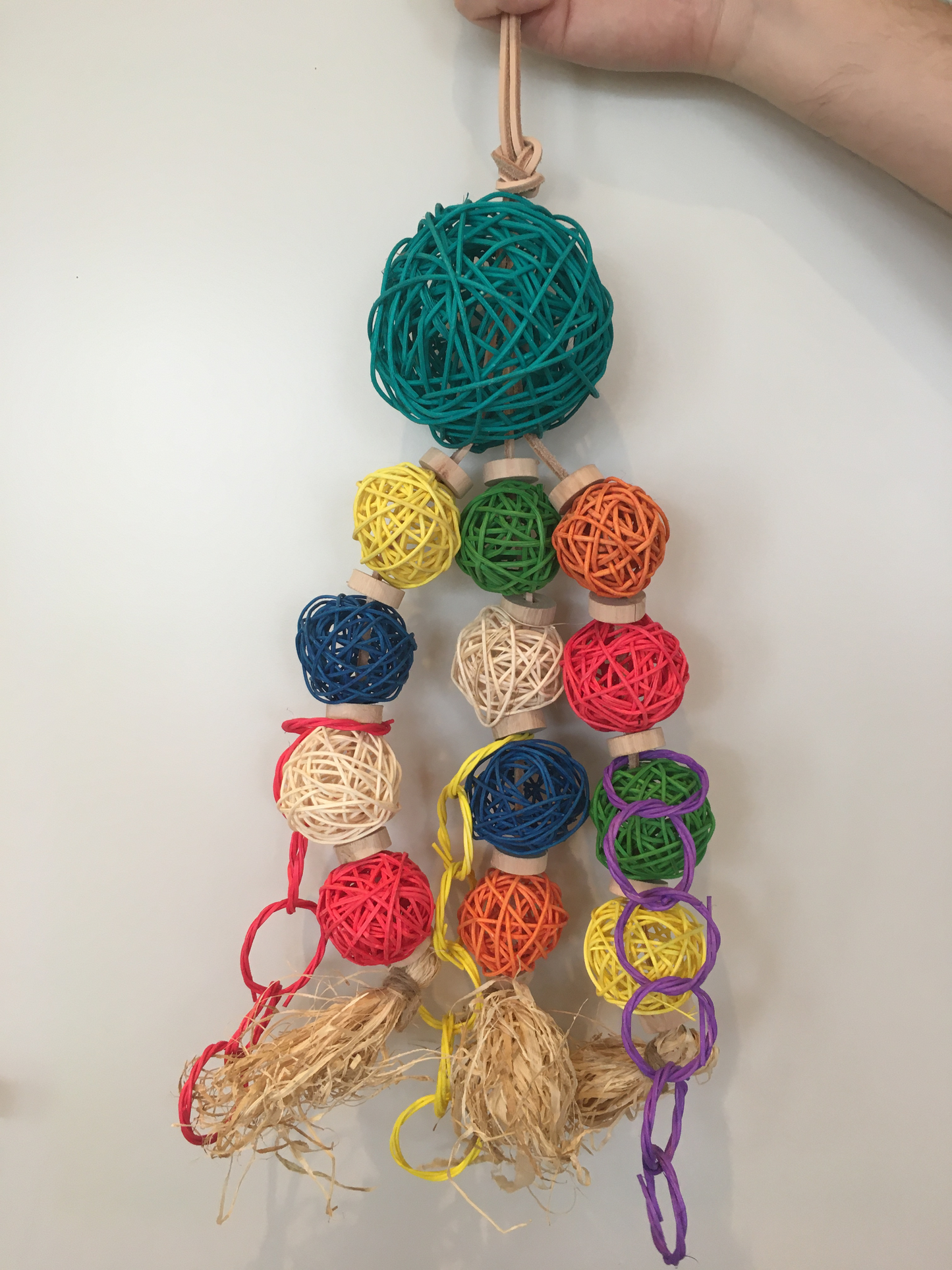 Wicker Ball Garland