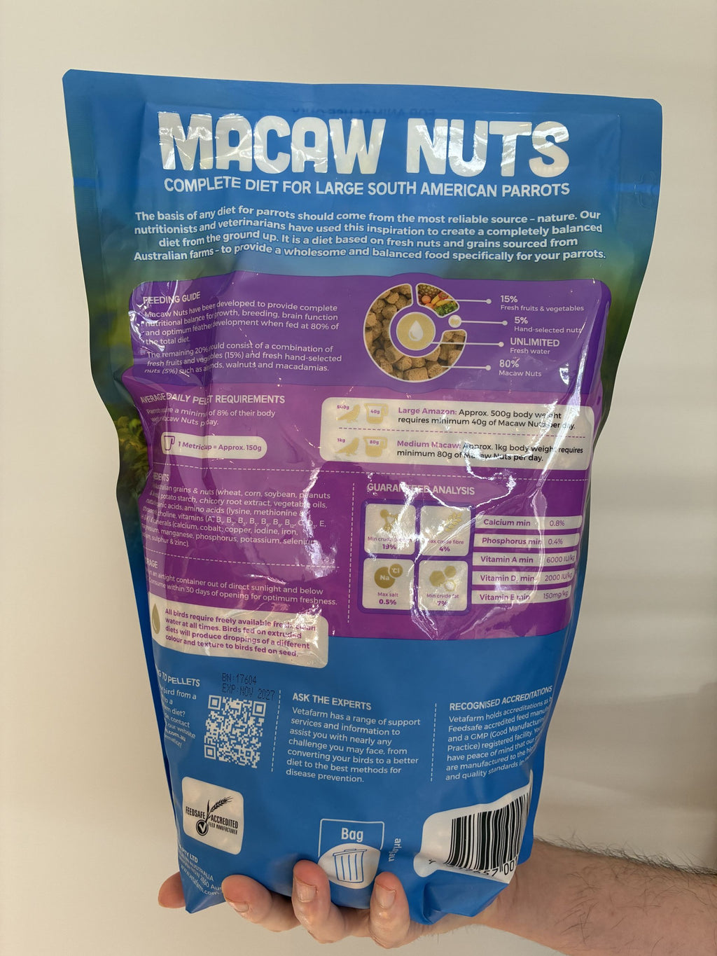Vetafarm Macaw Nuts