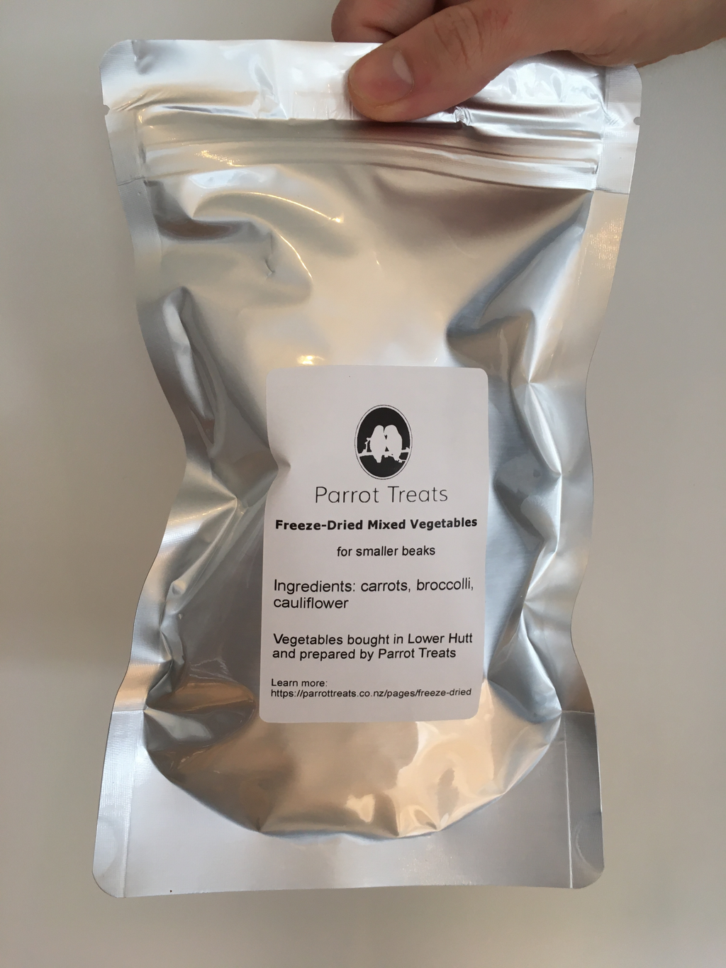 Freeze-dried vegetable chop