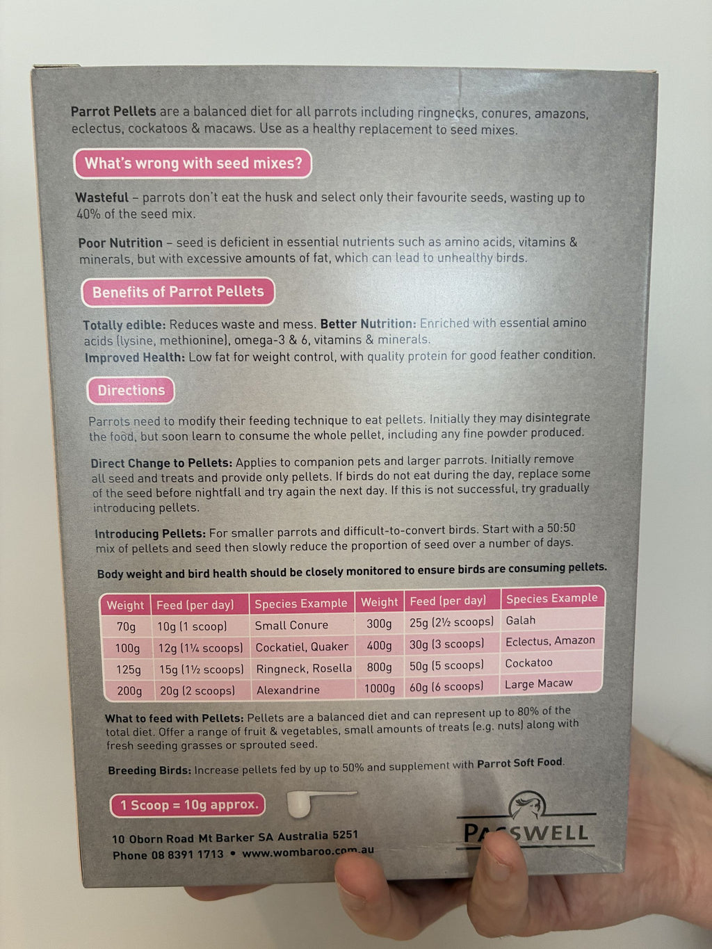 Passwell Parrot Pellets