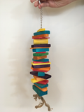 Rainbow Wood Dangles