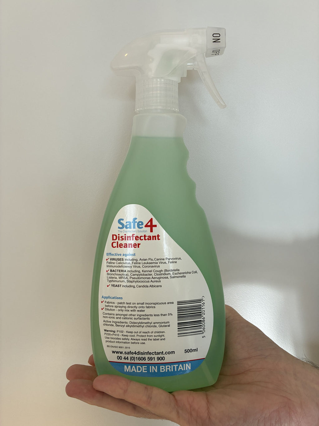 Safe4 Disinfectant Cleaner