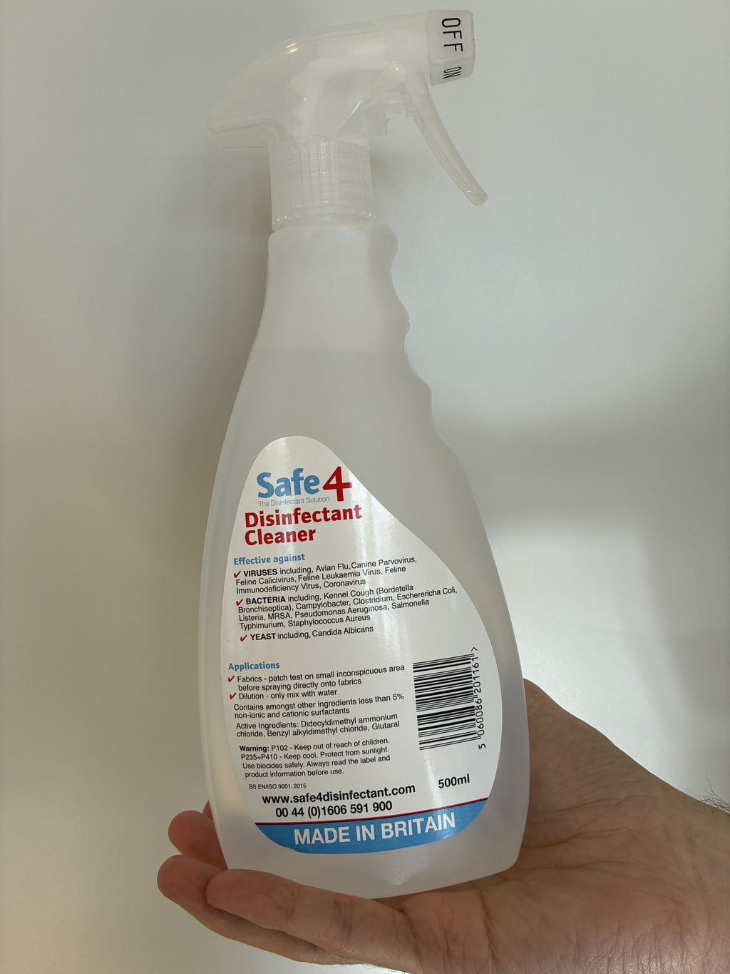 Safe4 Disinfectant Cleaner