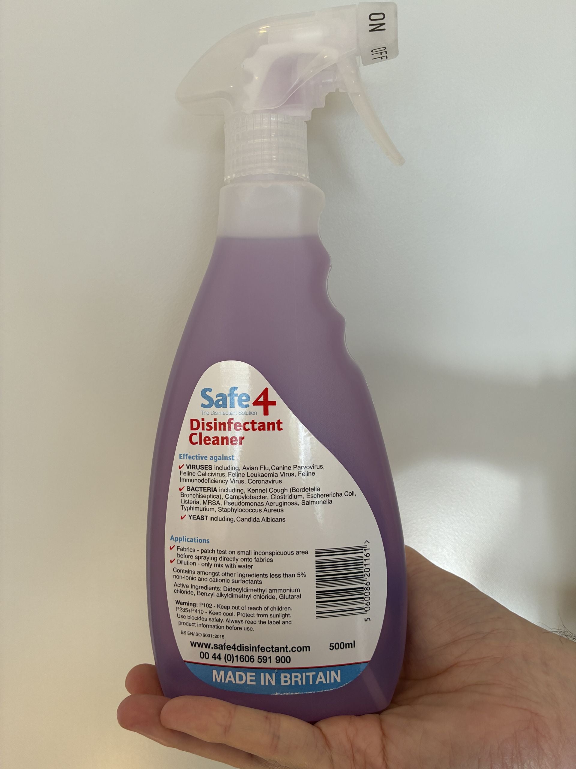 Safe4 Disinfectant Cleaner