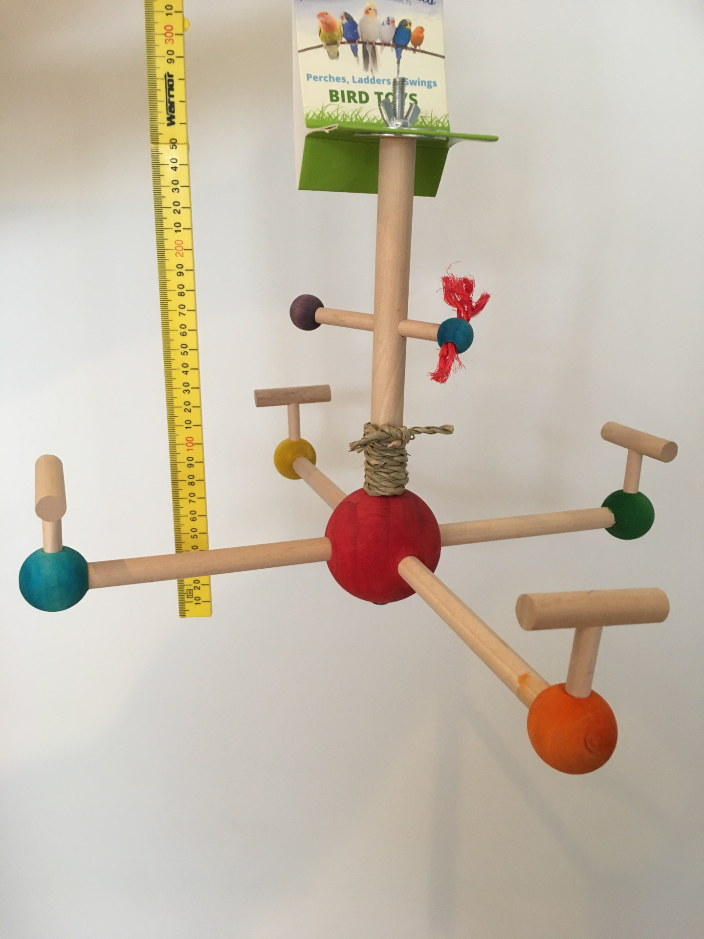 natural parrot toy - merry-go-round