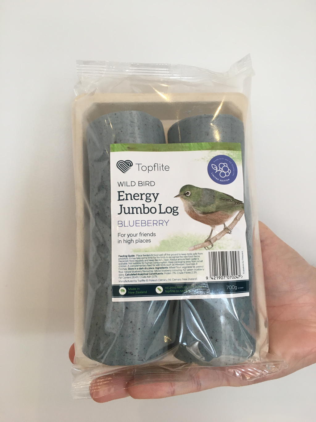 Wild Bird Energy Jumbo Logs - Blueberry